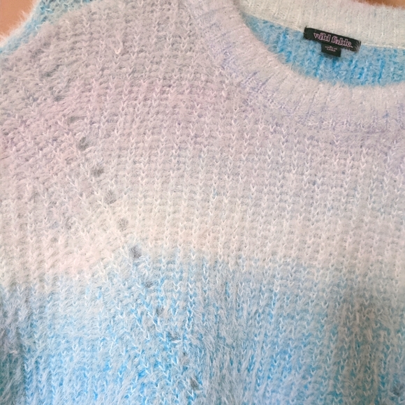 Wild Fable Soft Fuzzy Sweater Blue/Purple - Picture 3 of 5